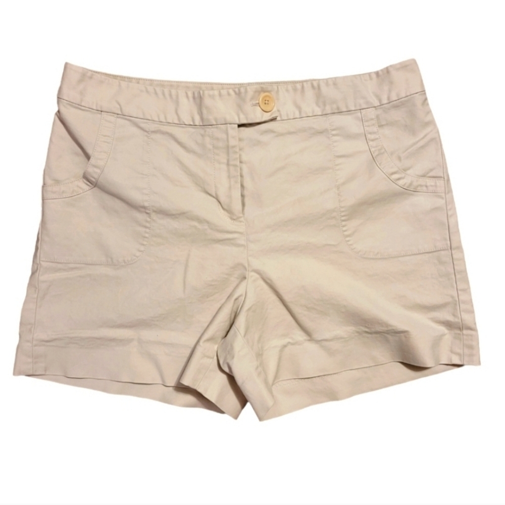 Ann Taylor Utility Khaki Shorts Sz 8